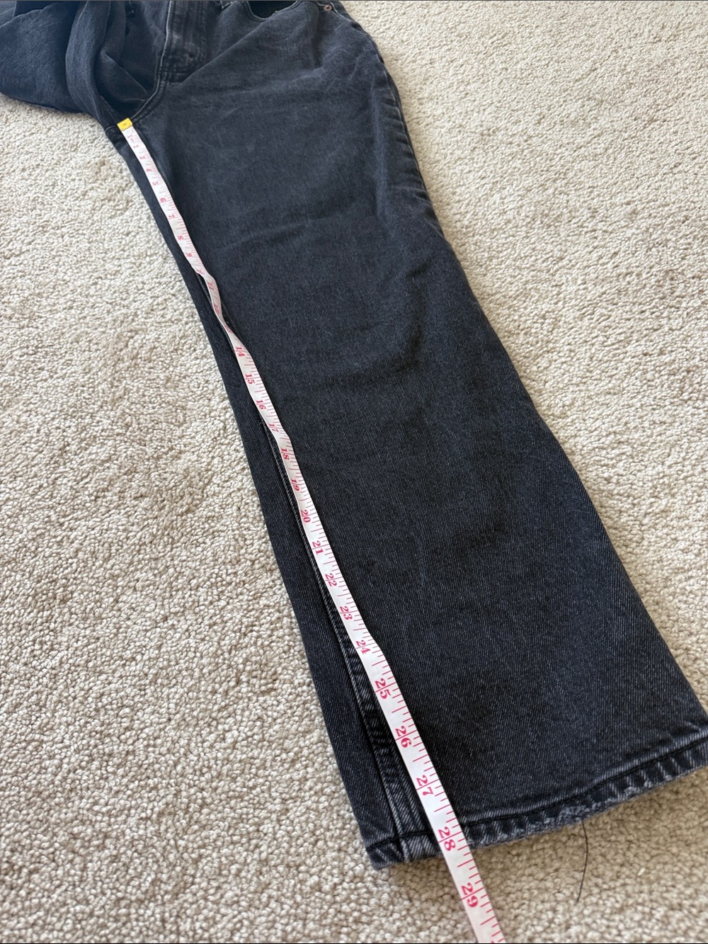 Abercrombie and Fitch 90s Straight Ultra High Rise Black Jeans - Picture 6 of 7